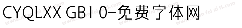CYQLXX GB1 0字体转换